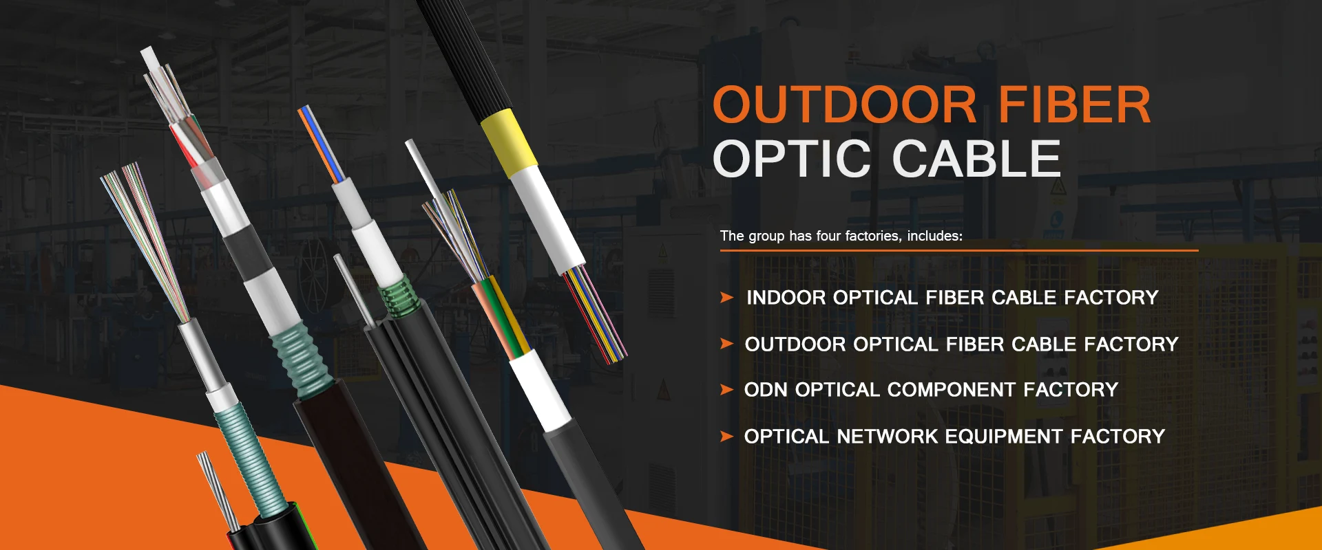 Cable de fibra óptica al aire libre de China