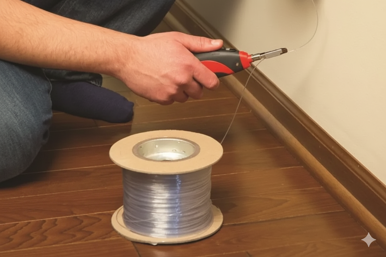 ¿Cómo instalar el cable de fibra óptica invisible Ftth?