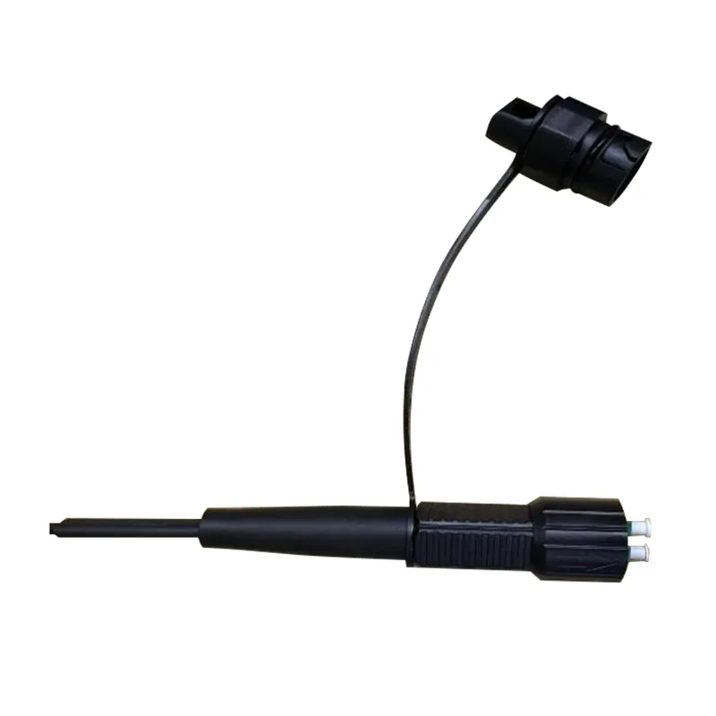 Duplex LC/UPC Cable de parche de fibra óptica de cable redondo impermeable (concord Mini conector DLC)