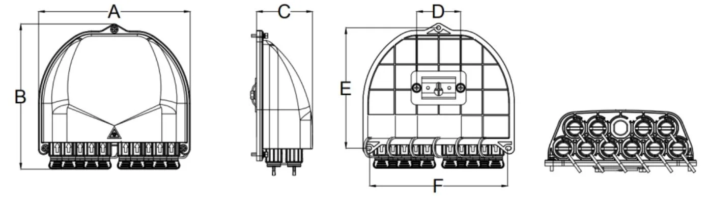 Pre-connectorized Fiber Optic Cable Distribution Box GFS-8BY&-1