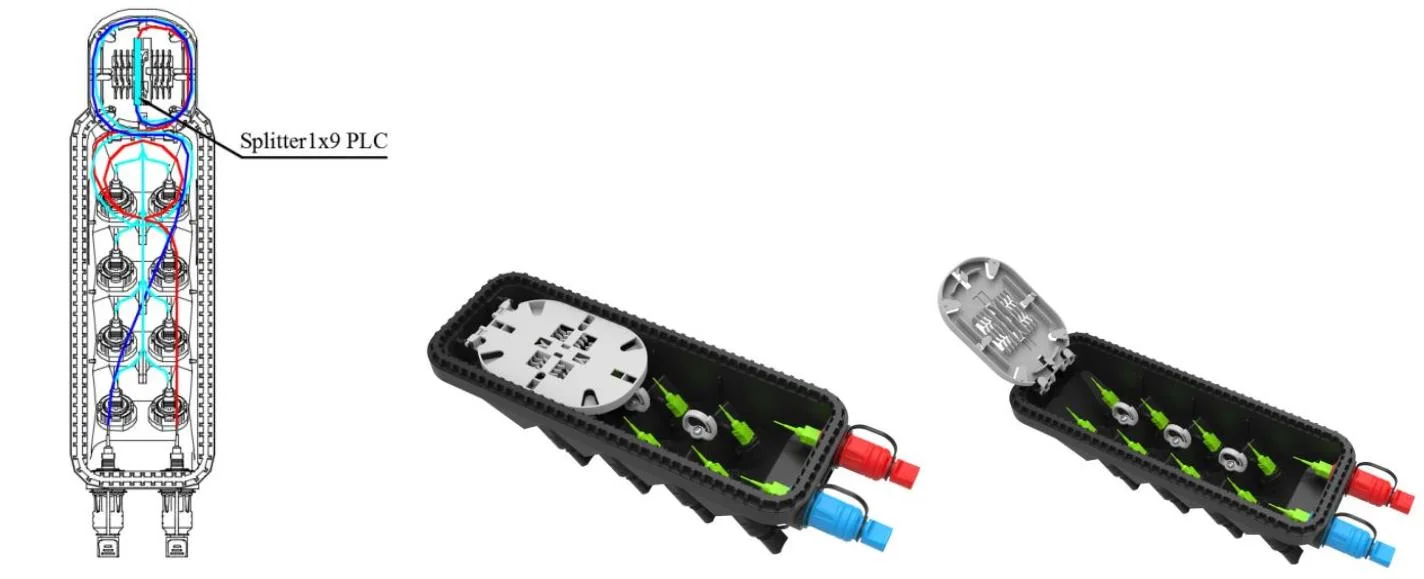 Pre-connectorized Fiber Optic Cable Distribution Box GFS-008-028C