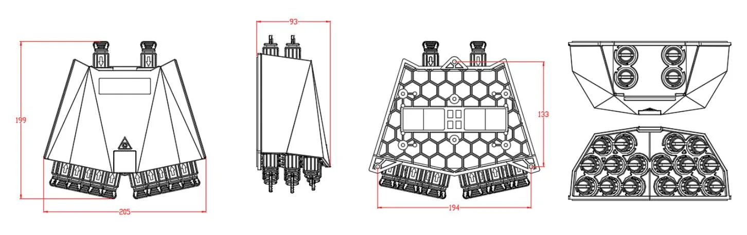 Pre-connectorized Fiber Optic Cable Distribution Box GFS-016-009C